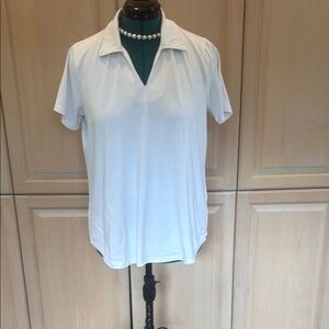 White Short Sleeve Polo Shirt